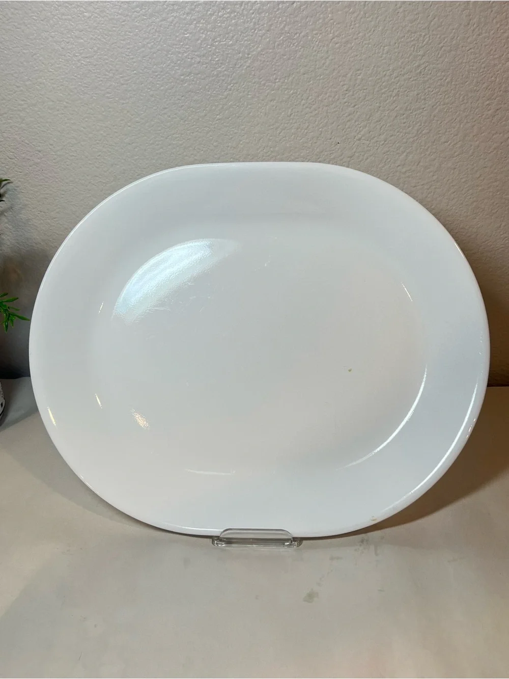 Corelle Classic “White Frost” Oval Serving Platter | Vitrelle | Chip Resistant